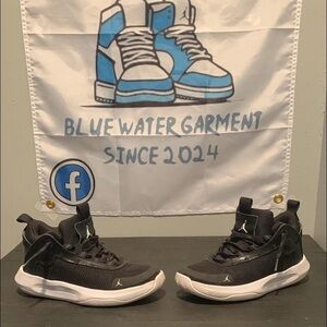 Jordan Kids Black and White Sneakers